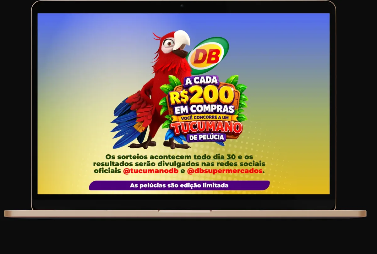 Captura do projeto Campanha de sorteio do Grupo DB