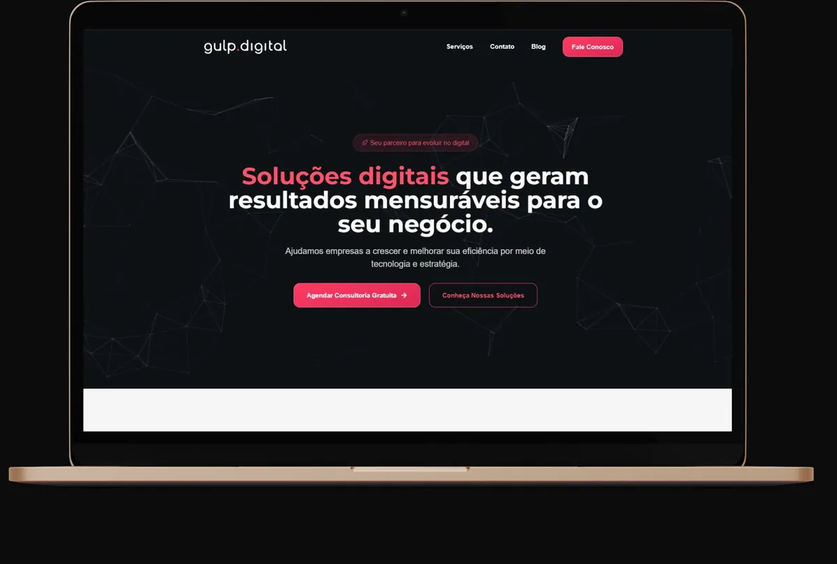 Captura do projeto Gulp.Digital